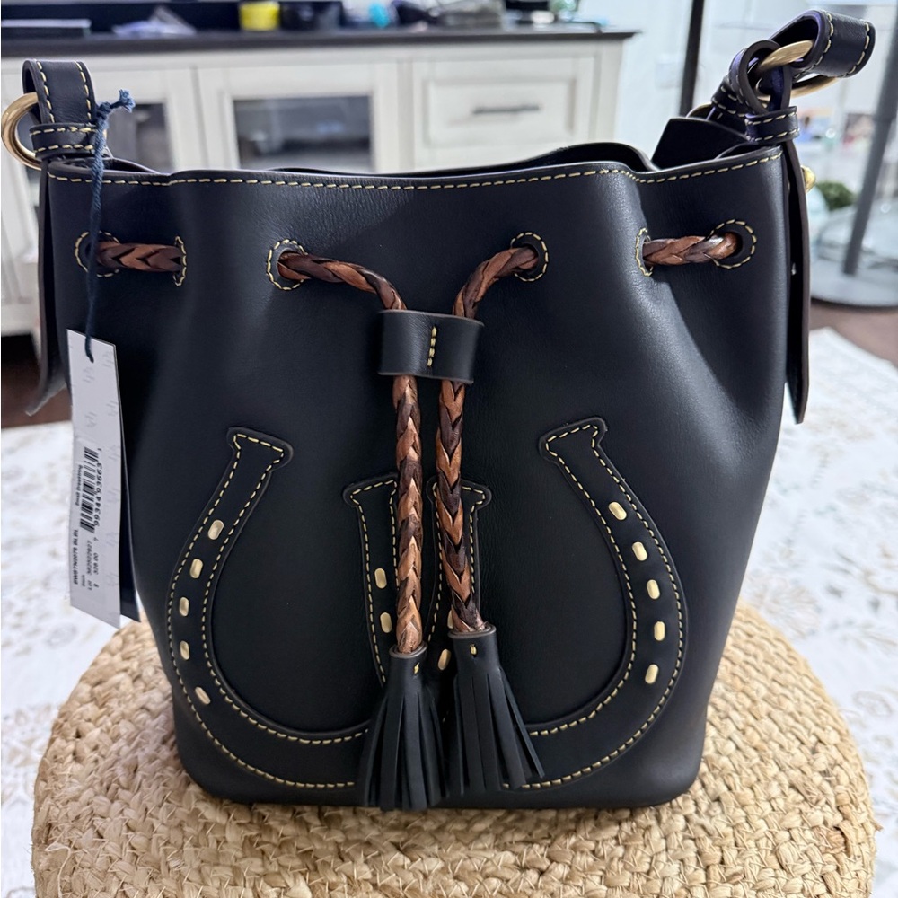 Dooney and Burke - small drawstring shoulder bag